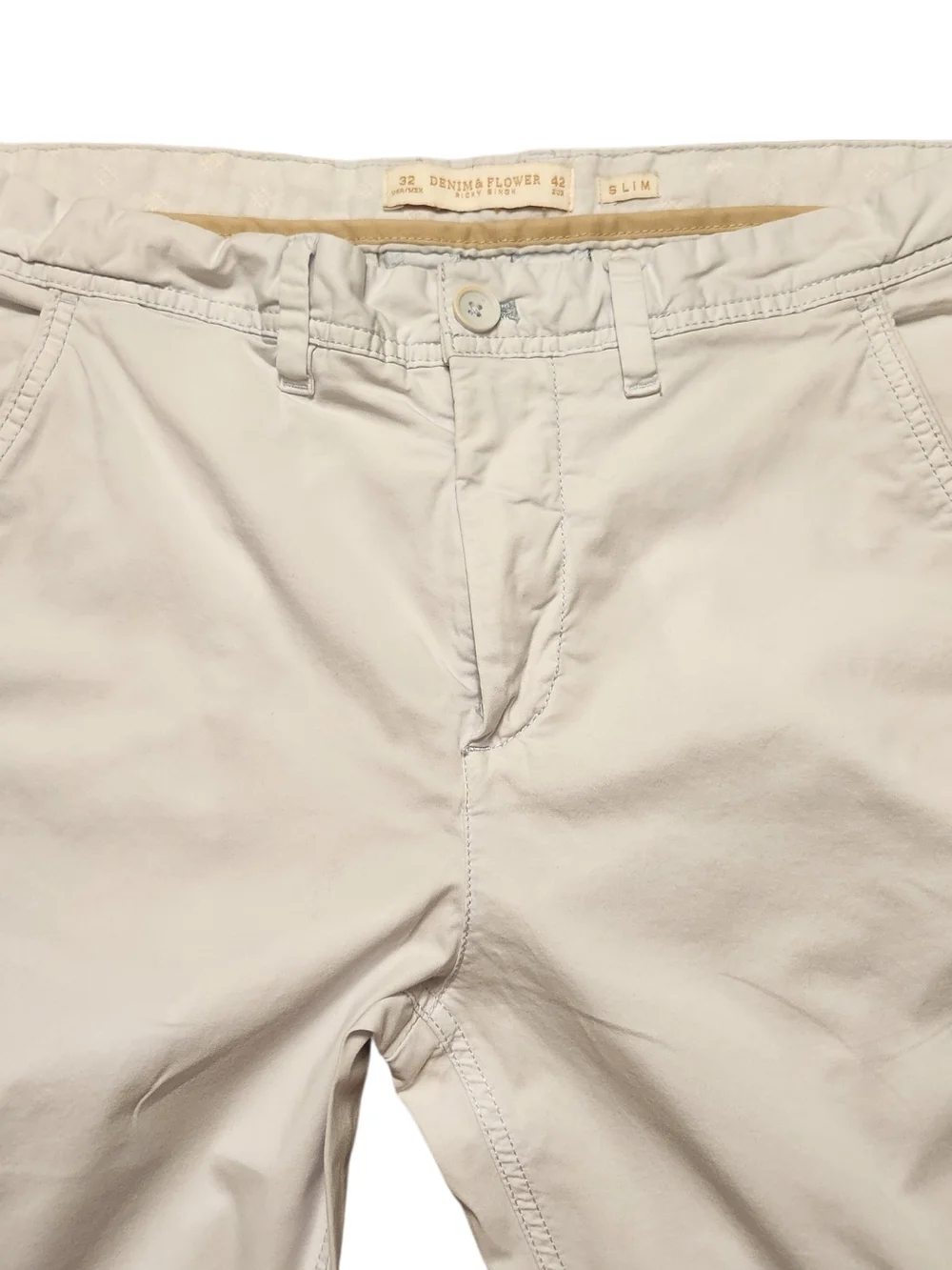 Denim & Flower Ricky Singh Slim Fit Chino Pants Slacks Size 32 Light Blue Preppy